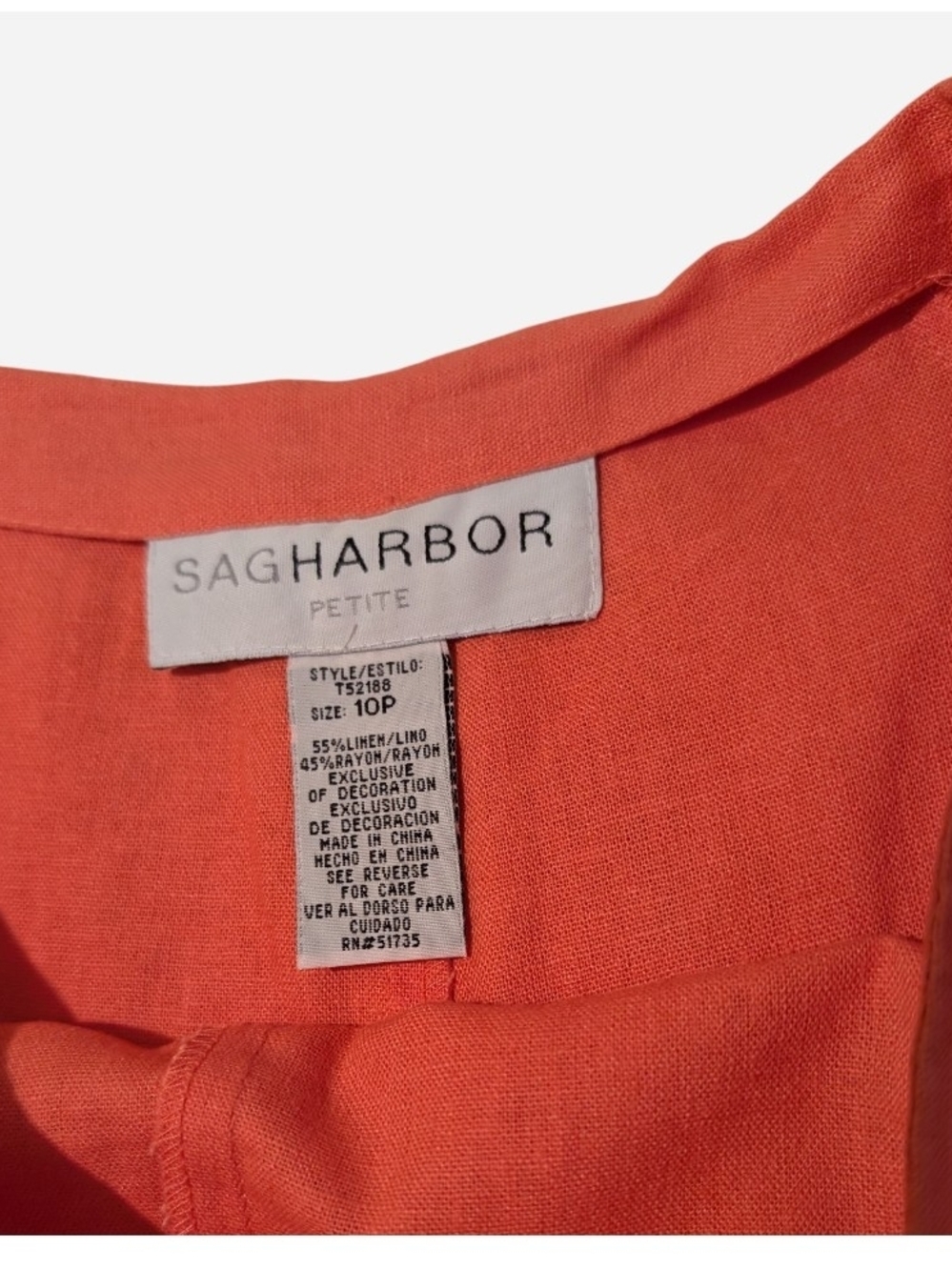 Pre-owned Sag Harbor Coral Embroidered A-Line Skirt - Picture 4 of 7